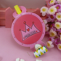 Birthday party supplies blowing dragon horn whistle childrens baby toy cartoon 6 pink one year old