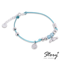 Sanrio Cinnamoroll 15 Annual series -I Love Cinna pure joy with pure silver bracelet
