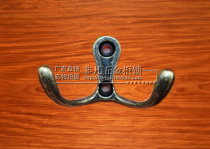 Premium Trim Small Hook Zinc Alloy Mini small hook Tin box cabinet Two-footed hook Home clothes hangover hook