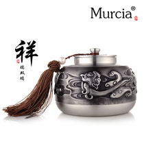 murcia pure tin tea cans and pots Gongfu tea tin cans Storage sealed and moisture-proof gift packaging