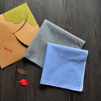 5pcs 100% Cotton Handkerchief Handkerchief Gift Box Men's Hanukkah Print Plain Grey Vintage