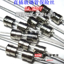 3 6*10 Fuse 5A Slow Break T5000MA 250V with pin lead fuse
