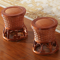 Rattan drum stool Full rattan woven drum stool Shoe stool Round stool Drum pier low stool Embroidered pier Dressing stool Guzheng stool Childrens stool special price