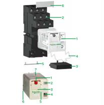 Schneider Original RUMC31B7 Universal Relay 3 CO (round pin) 24 V AC