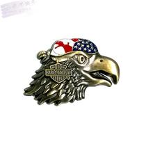 Harleys bronze alloy eagle head car logo metal decoration modification label for automobile locomotive decoration
