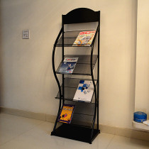  Magazine rack Floor promotional material rack Newspaper and periodical rack Metal book and newspaper rack Promotional page album display advertising rack