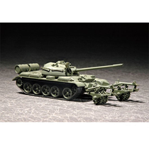 Small number hand 1:72 Soviet T-55 medium tank (with rolling thunder wheel KMT-5) 07283 assembly model