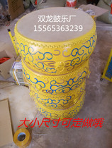 Factory direct 14 inch cowhide painting drum flat drum golden dragon drum size size can be customized Oh