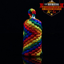  Tibetan red Tibetan original hand-woven spinning Kalachakra knot(medium size)wild hanging ornament