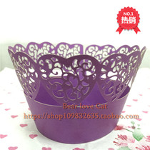 Wedding Cupcake Cupcake Wedding Birthday Banquet Edge Decoration Hollow Lace Love 50