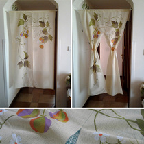 Foreign trade export ink Vine Japanese curtain kitchen bedroom toilet door curtain porch partition wind water curtain