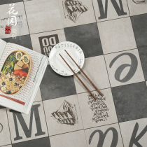 Cement brick 600x600 antique brick living room floor tile kitchen bathroom wall tile gray tile Nine Palace tile