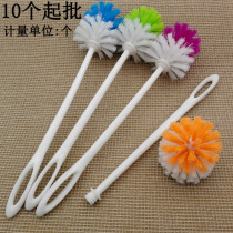 D2243 plastic handle round ball toilet brush 10 up cleaning brush sub toilet brushed clean toilet brush Yiwu 2 Yuan