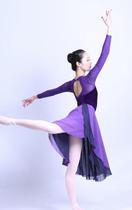 The combination of velvet and mesh short sleeves long sleeves air ballet dance jumpsuit uniforms wine red