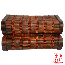 Vietnam Yellow Flower Mat Pillow Mahogany Carved Healthy Pillow with Beautiful Textures for Elders Summer Cool Pillow