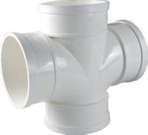 UPVC Pipe fittings drainage pipe fittings plane four-way joint fittings N75N110N160 water pipe fittings