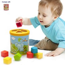 Export Europe Baby Cognitive Shape Building Blocks Box Animal Building Blocks 6-18-month Baby Puzzle Toys
