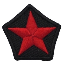 Pentagram Red Star Hat Mark Badge Arm Badge Arm Badge Sewing Gender Needle Hanging Security