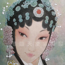 Pure Hand Painted Watercolor Painting Hand Painted Peking Opera Characters Series 3 National Quintemace Peking Opera Watercolor (Five Union Amplitude)