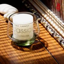 (Thousand Mu En special price) artificial blown aromatherapy glass candle Cup stained glass candle holder creative ornaments
