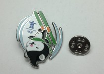 2010 Vancouver Winter Games Badge Mascot MIGA double board ski badge B