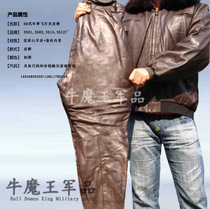 35143502351259 style winter flying pilot leather pants cold-proof aerial work junkie