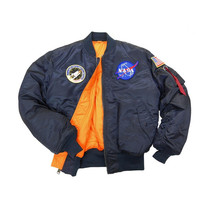 American NASA Original Tide Card Spring Autumn Big Code Baseball Suit Jacket Badge MA1 Pilot Astronaut Jacket Man