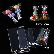 Transparent Flat Open Top Sall Plastic Bags Candy Lollipop