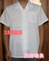 Summer work clothes short-sleeved top white really good food clothes food factory female workers chef clothes tops are easy to wash