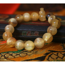 Tibetan ethnic style natural horns hand string beads round beads bracelet rosary bracelet Zen collection 11mm