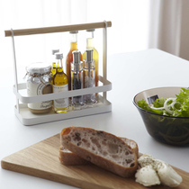 Japan Home Brief Japanese style Kitchen Storage Racks shelves Seasoning Rack White Wood