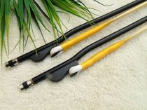  Qin cavity Banhu bow Professional black rod Qin Cavity Banhu bow White tail Banhu bow 450 natural horsetail whole tail