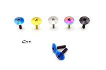  Cos Ti titanium alloy large umbrella head semicircular head M6X25 titanium alloy screw