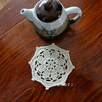  Traditional multi-color flower decoration bottom pad handmade hook needle crochet flower bottle pad Coaster shooting props Foreign affairs gifts