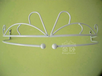 Golden sleeping mosquito net bracket European-style floor mosquito net iron frame 80cm monorail French White Crown mantle bracket