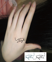 Small frescoed couple English tattooed with waterproof LW07liveisenough Love to complete letter tattoo sticker