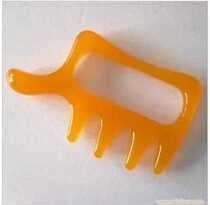 Beeswax scraper massager single row handle massager scraping plate acupoint device back massage