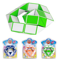 Puzzle Toy 24 Duan Cube Magic Snake Magic Cube with spring is not easy to break Childrens Wise Development Toys