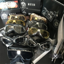 Spot Italian Nannini Nannini retro Harley motorcycle goggles Leather windproof goggles