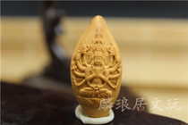 Olive nuclear carving thousand-handed Guanyin nuclear carving single animal animal mouse BenmingBuddha hanging Bodhi star moon vajra accessories