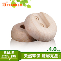 Camphor Wood flange wardrobe solid wood hanging rod hardware accessories hanging rod thick pine clothing support