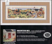 Precision printing water wheel farm drawing DMC cotton thread wool kit