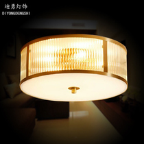 New copper ceiling lamp round aisle lamp Bedroom lamp Modern simple led new European study small bedroom lamp
