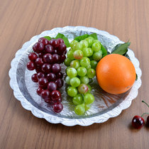 Acrylic printed fruit plate tray Anti-drop anti-drop tea cup tray Household fruit plate dumpling plate