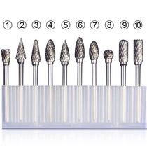 3 * 6 alloy rotary filing knife tungsten steel grinding head metal wood carving root jade polished tungsten steel milling cutter electric grinding head