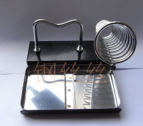 Square metal soldering iron holder electric soldering iron holder square soldering iron holder with tin plate metal soldering iron Holder