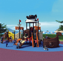 Linxing Kindergarten Large Outdoor Slide Combination Community Park Outdoor Square Amusement Equipment Pirate Boat Slide