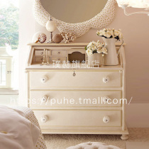 Dressing cabinet small apartment bedroom Princess childrens bucket vanity mirror dressing table one simple European with mirror