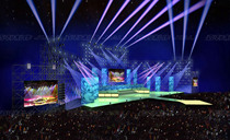 Shanghai professional lighting audio rental Performance speaker rental Wedding audio rental stage background rental