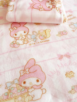 Melody flannel blanket Melody air conditioning blanket bed sheet pillowcase Melody bed sheet